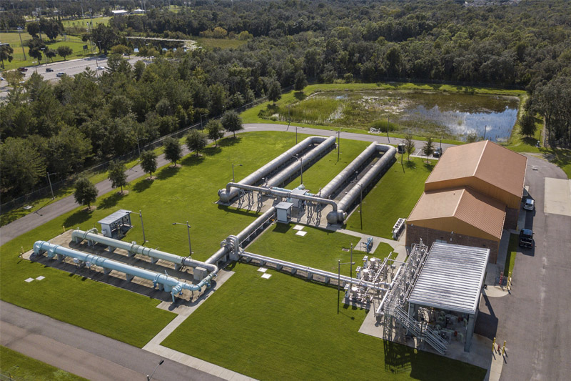 Aerial view of the Lithia Hydrogen Sulfide Removal Facility