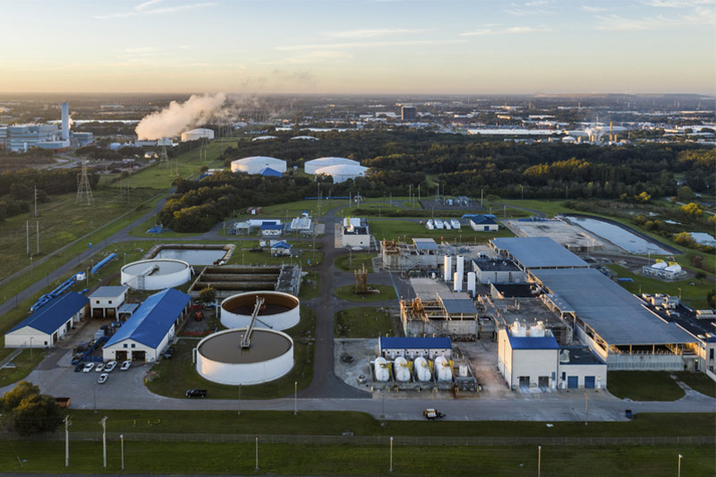 Aerial view of the Tampa Bay Regional Surface Water Treatment Plant