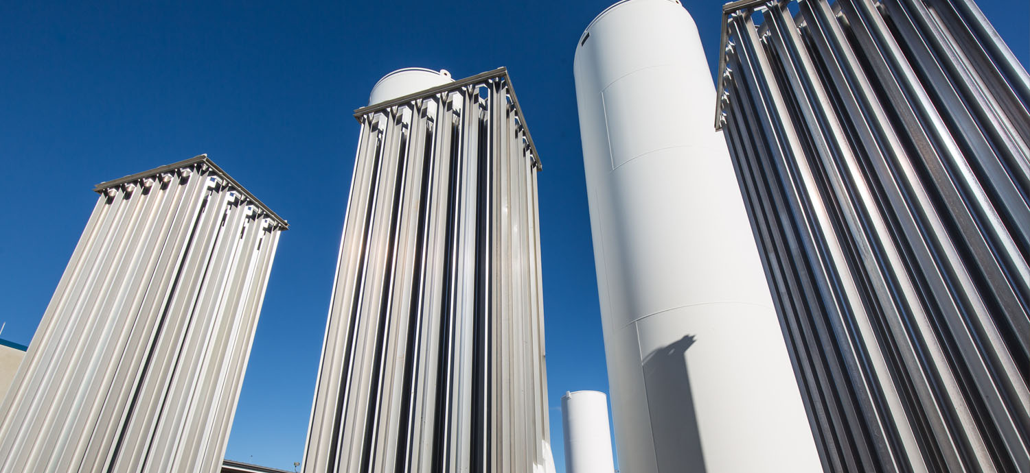 Oxygen tanks at the Tampa Bay Regional Surface Water Treatment Plant