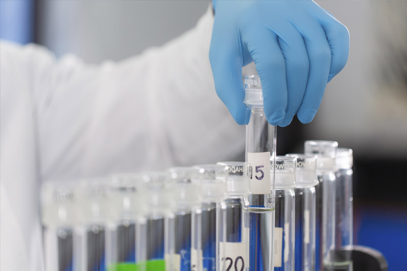Nessler tubes used for the analysis of color in water