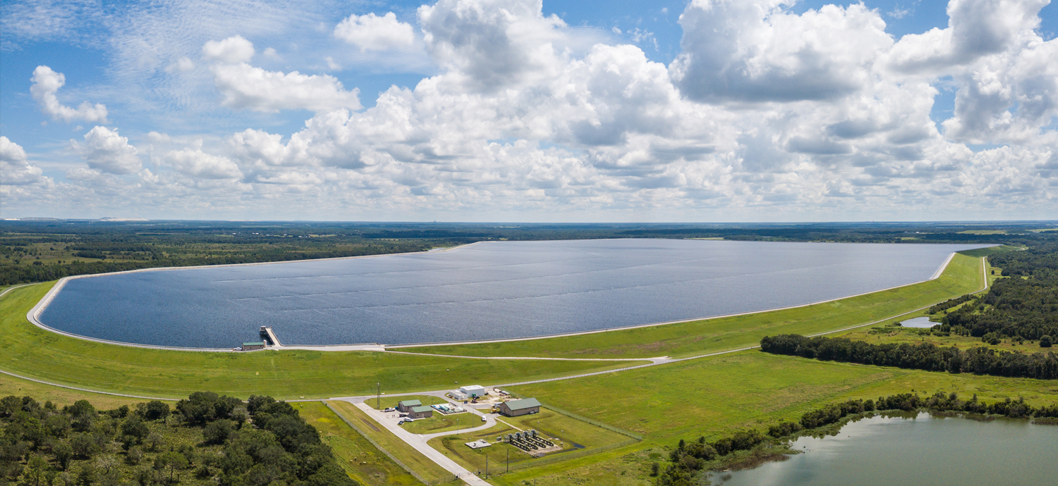 Aerial view of CW Bill Young Regional Reservoir